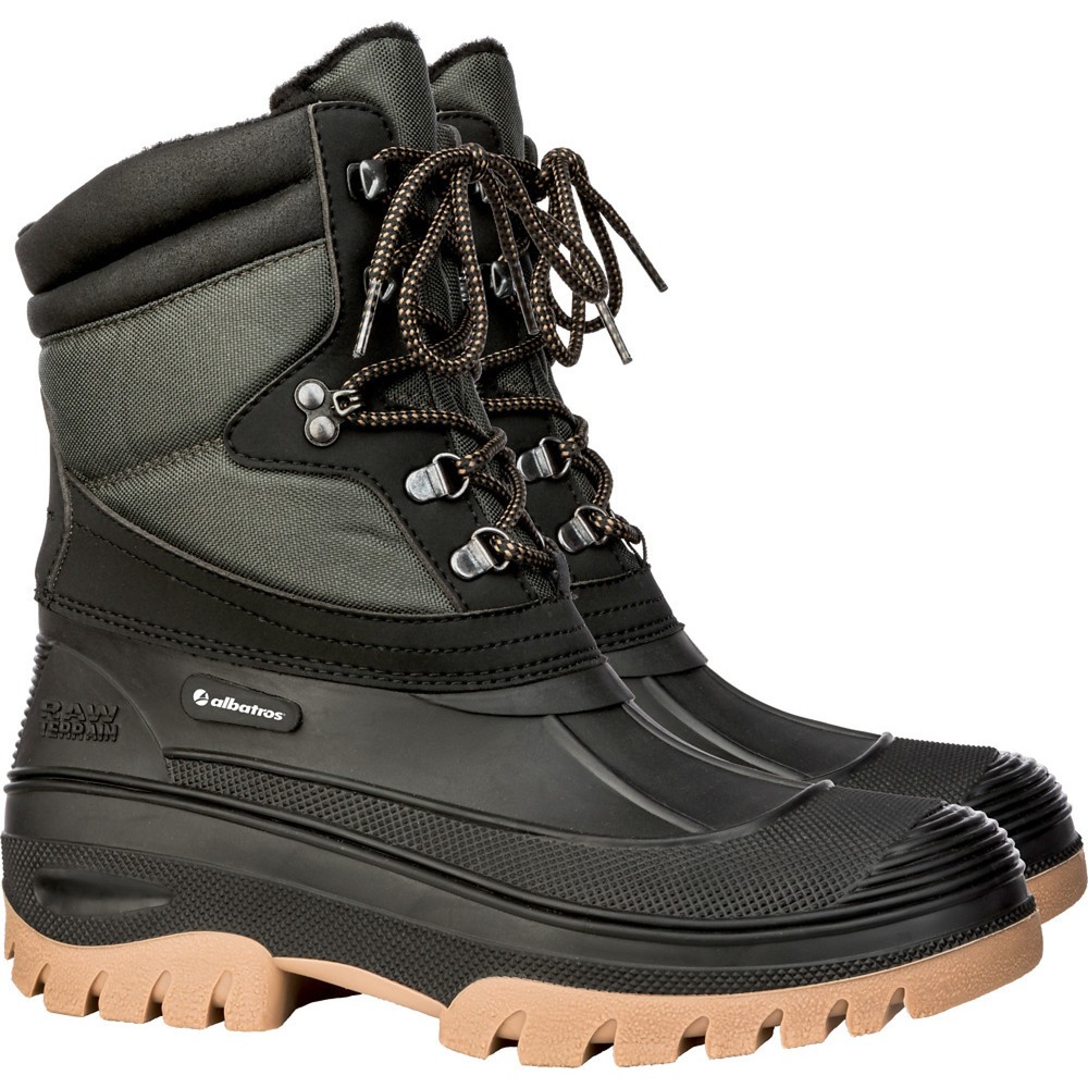 Produktabbildung: albatros Schnürstiefel HUDSON, gefüttert, schwarz/kombiniert, Größe 38