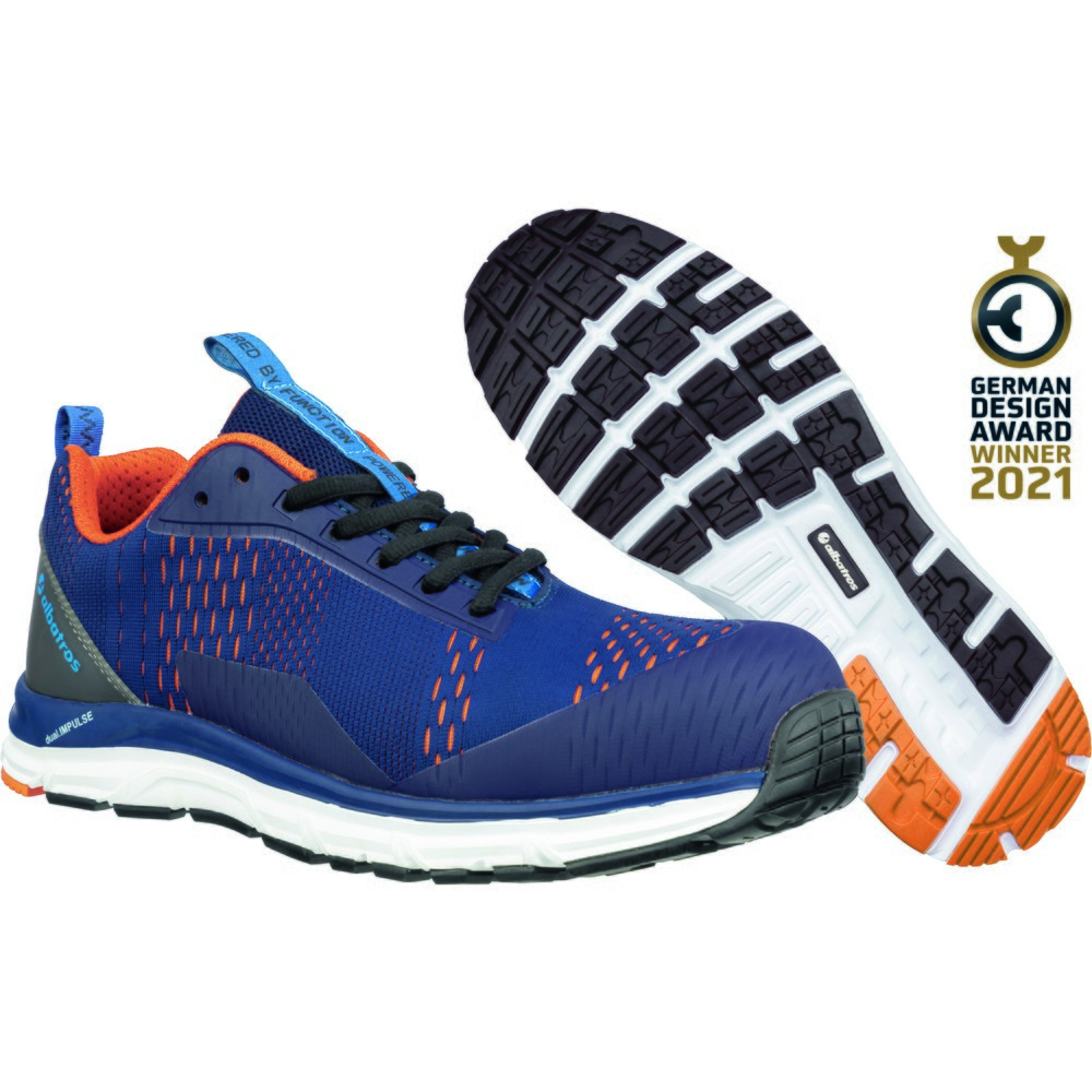 Produktabbildung Nr. 4: albatros Sicherheitshalbschuh AER55 IMPULSE BLUE ORANGE LOW S1P ESD HRO SRA Größe 39, blau/orange