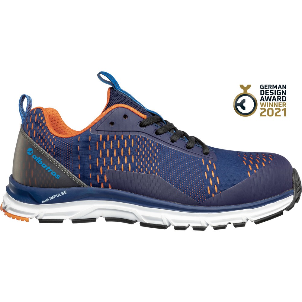 Produktabbildung Nr. 1: albatros Sicherheitshalbschuh AER55 IMPULSE BLUE ORANGE LOW S1P ESD HRO SRA Größe 39, blau/orange