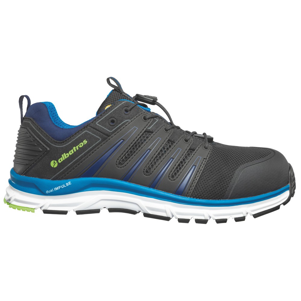 Produktabbildung Nr. 1: albatros Sicherheitshalbschuh BREEZE IMPULSE LOW S1P ESD HRO SRA Größe 39, schwarz-blau