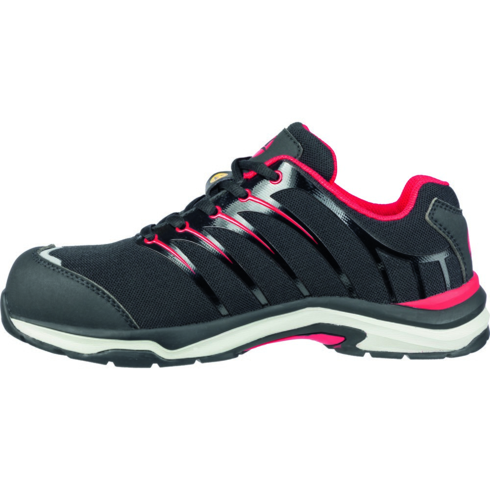 Produktabbildung Nr. 3: albatros Sicherheitshalbschuh TWIST RED WNS LOW S1P ESD HRO SRC Größe 41, schwarz/rot
