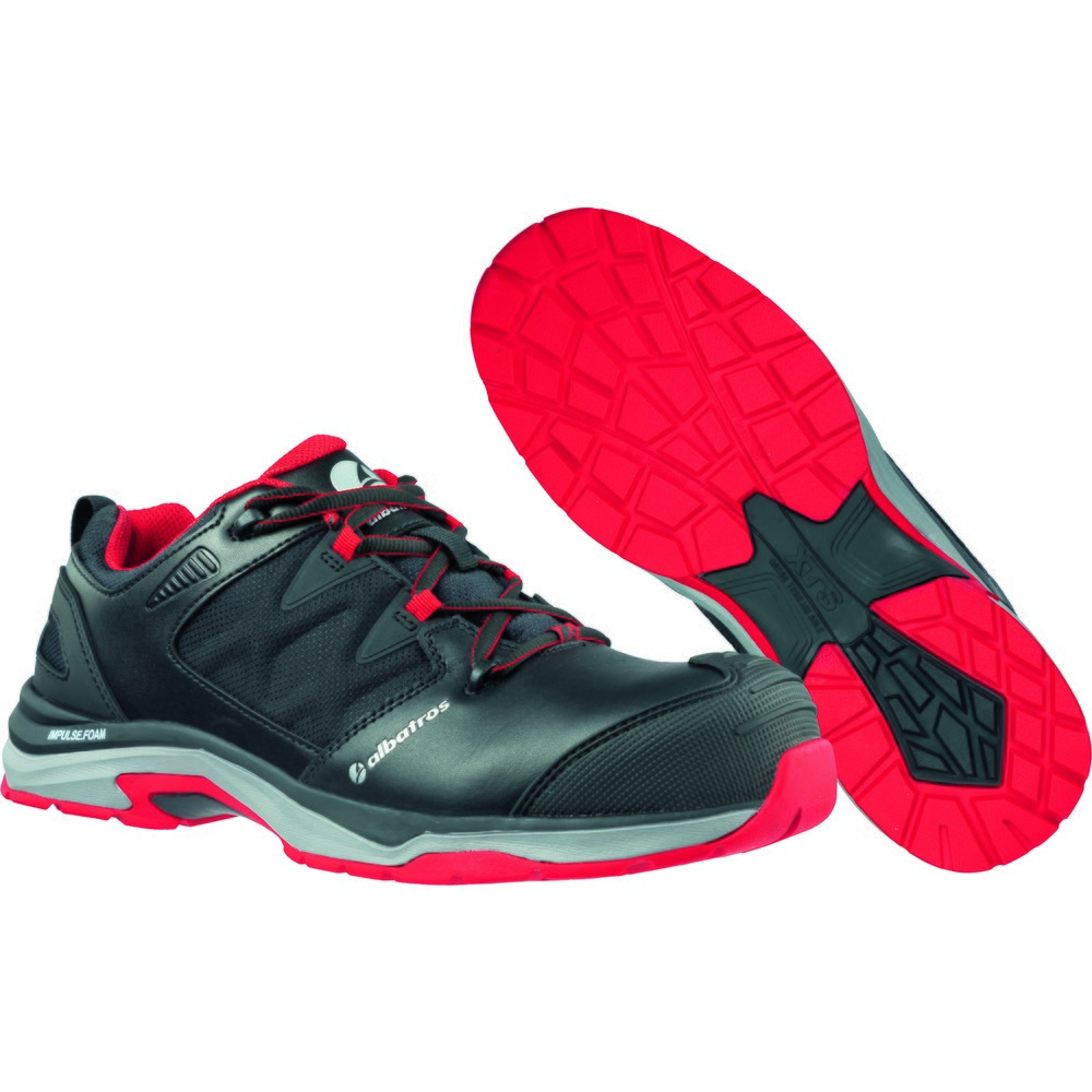 Produktabbildung Nr. 4: albatros Sicherheitshalbschuh ULTRATRAIL BLACK LOW S3 ESD HRO SRC Größe 36, schwarz/rot