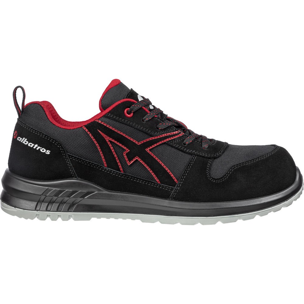 Produktabbildung Nr. 1: albatros Sicherheitsschuh CLIFTON LOW S3 SRC, schwarz/rot, Größe 40