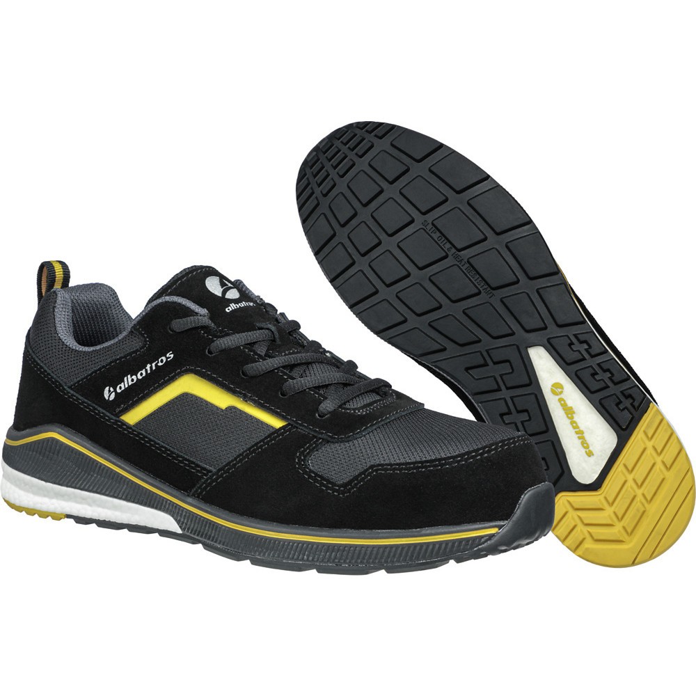 Produktabbildung Nr. 3: albatros Sicherheitsschuh COURT BLACK LOW, schwarz/gelb, Größe 41