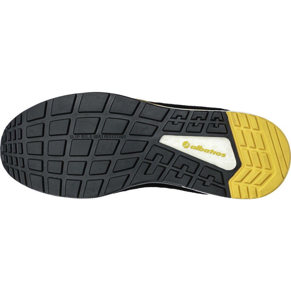 Produktabbildung Nr. 5: albatros Sicherheitsschuh COURT BLACK LOW, schwarz/gelb, Größe 41