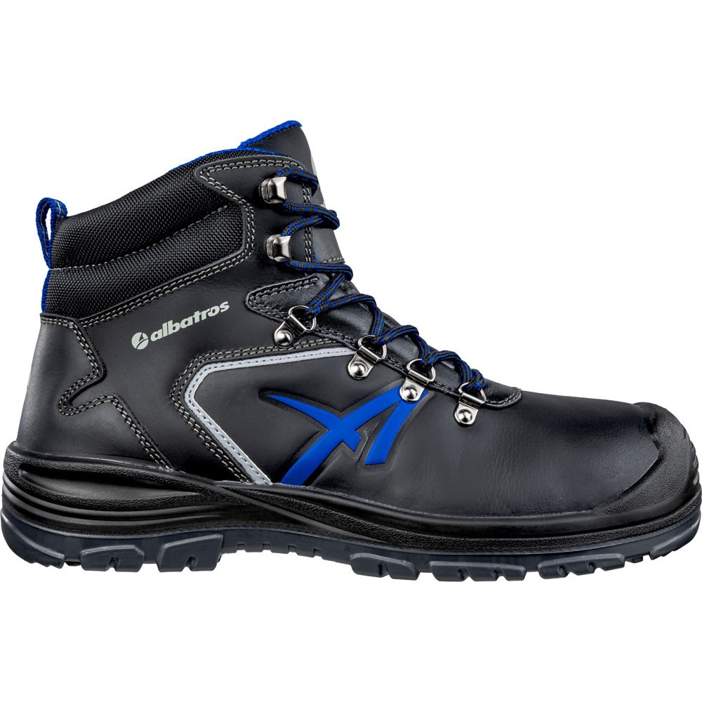 Produktabbildung: albatros Sicherheitsschuh UNIT BAU MID S3 SRC, schwarz-blau, Größe 40