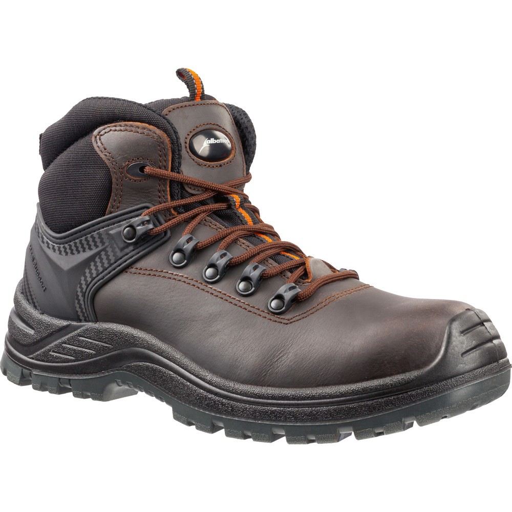 Produktabbildung: albatros Sicherheitsstiefel ENDURANCE MID S3 SRC Größe 44, braun/schwarz