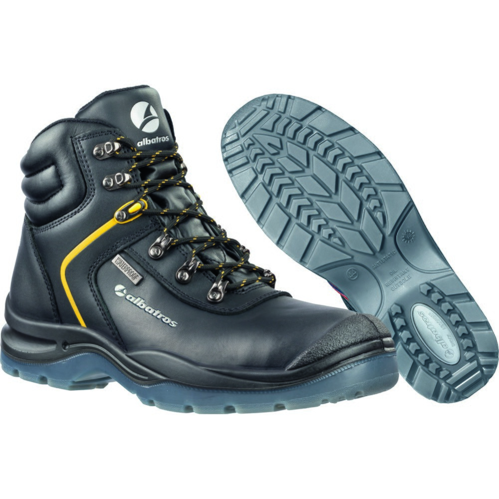 Produktabbildung Nr. 3: albatros Sicherheitsstiefel Gravity CTX MID S3 WR SRC Größe 45, schwarz/gelb