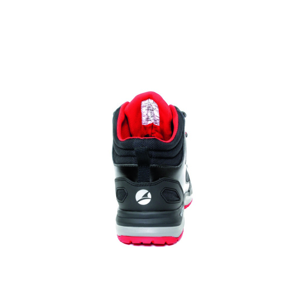 Produktabbildung Nr. 2: albatros Sicherheitsstiefel ULTRATRAIL BLACK MID S3 ESD HRO SRC Größe 47, schwarz/rot