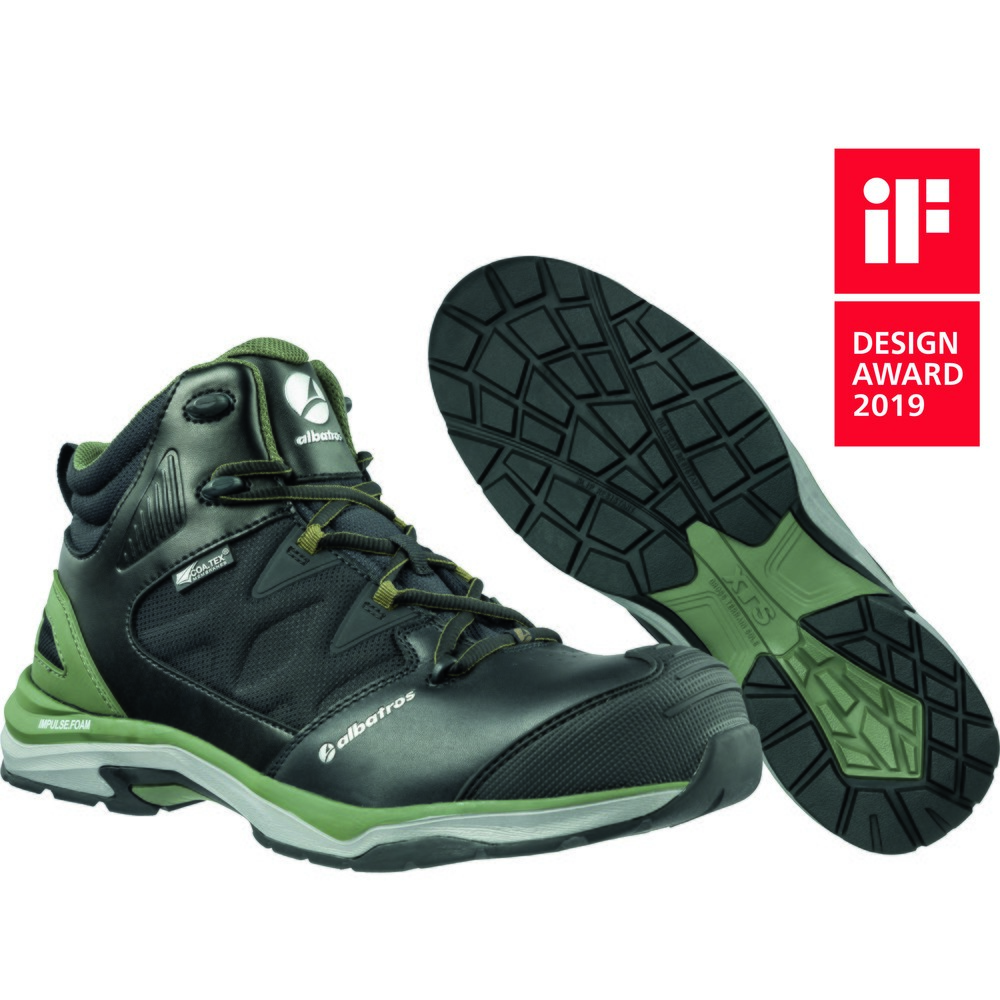 Produktabbildung Nr. 4: albatros Sicherheitsstiefel ULTRATRAIL OLIVE CTX MID S3 ESD WR HRO SRC Größe 47, schwarz/oliv