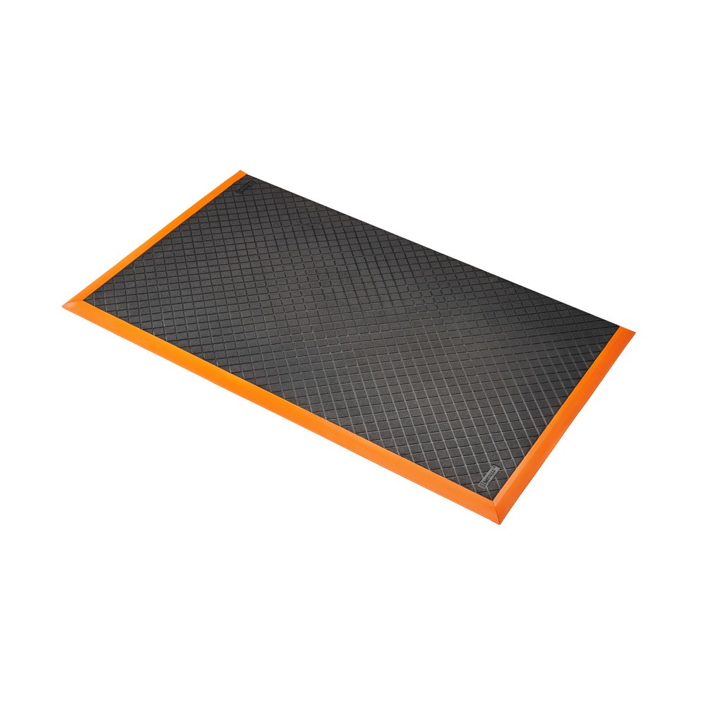 Imagen del producto: Alfombrilla antifatiga NoTrax Safety Stance Solid™, A x L 660 x 1.020 mm, negro/naranja