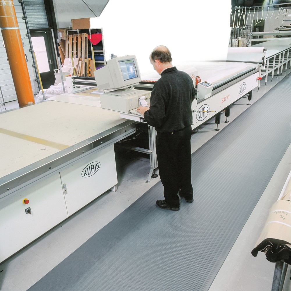 Número de imagen del producto 4: Alfombrilla antifatiga Premium de espuma de vinilo, An x L 600 x 910 mm, negro