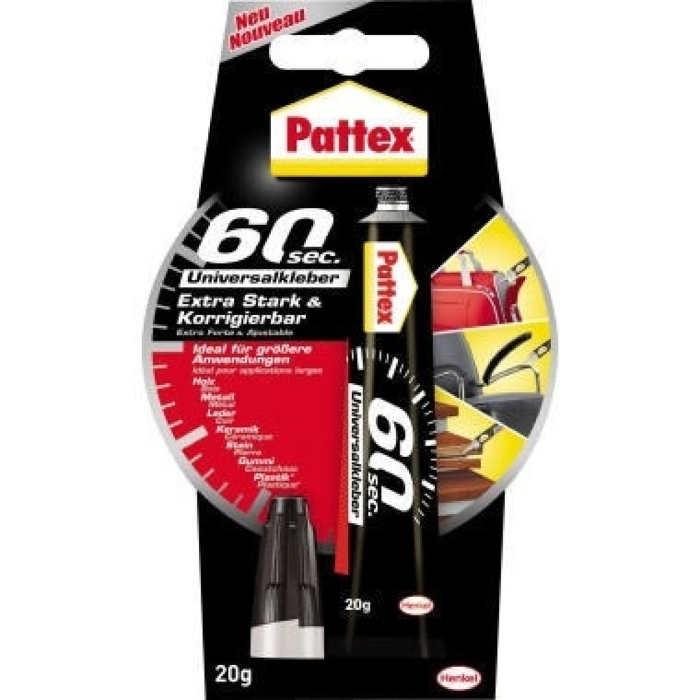 Produktabbildung: Pattex Universalkleber 60sec PUK6K 20g
