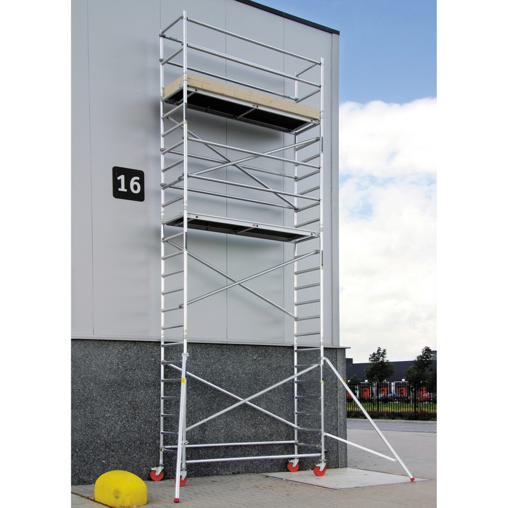Produktabbildung: altrex Alu-Fahrgerüst Professional, Plattform 0,75 x 1,85 m, Standhöhe 2,20 m, Radgröße 200 mm