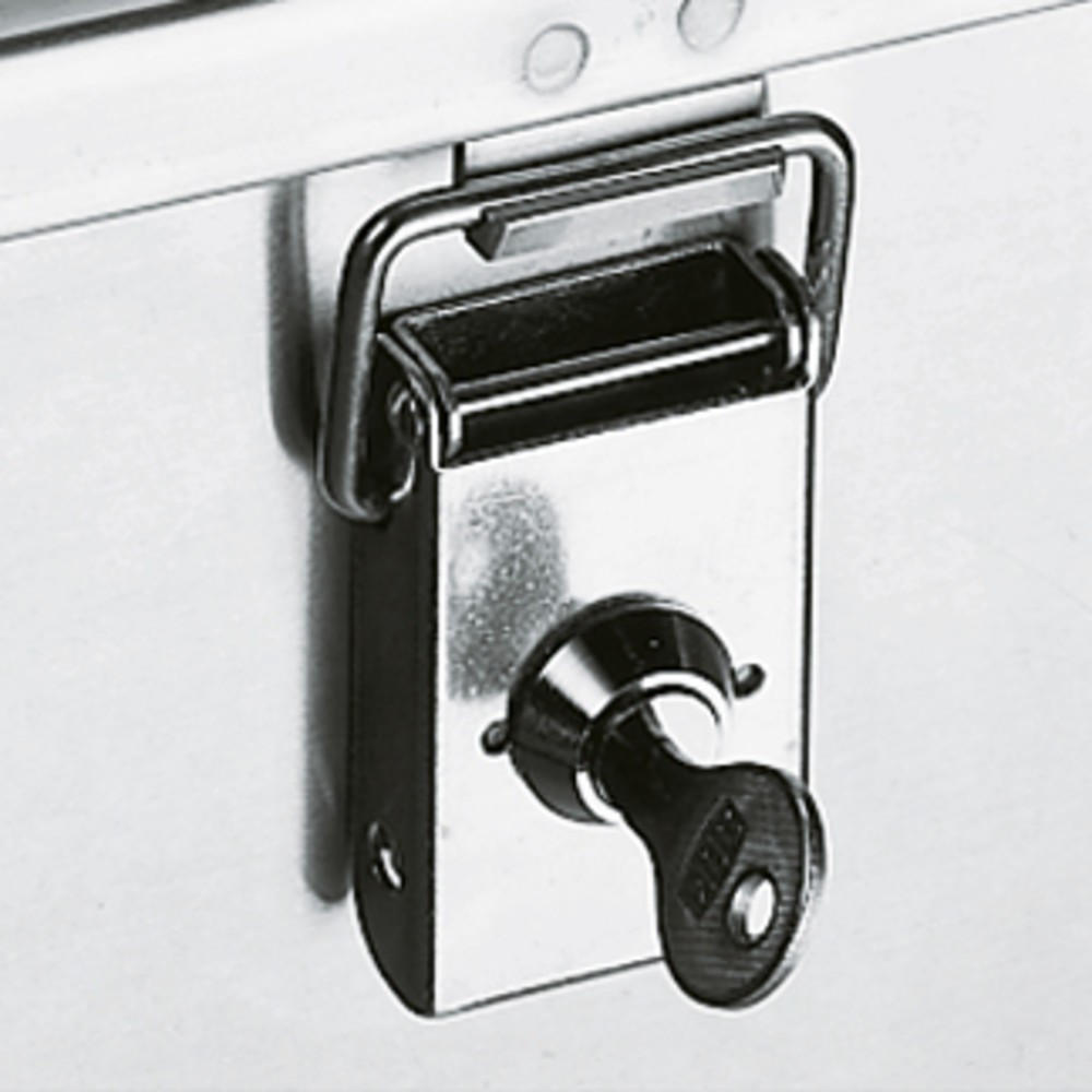 Produktabbildung Nr. 2: Alu-Kastenwagen mit halb abklappbarer Wand, 1.050 Liter, mit Deckel + Schlössern