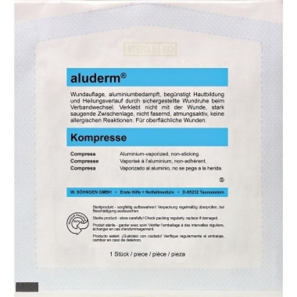 Produktabbildung: aluderm Kompresse 1003208 10x10cm