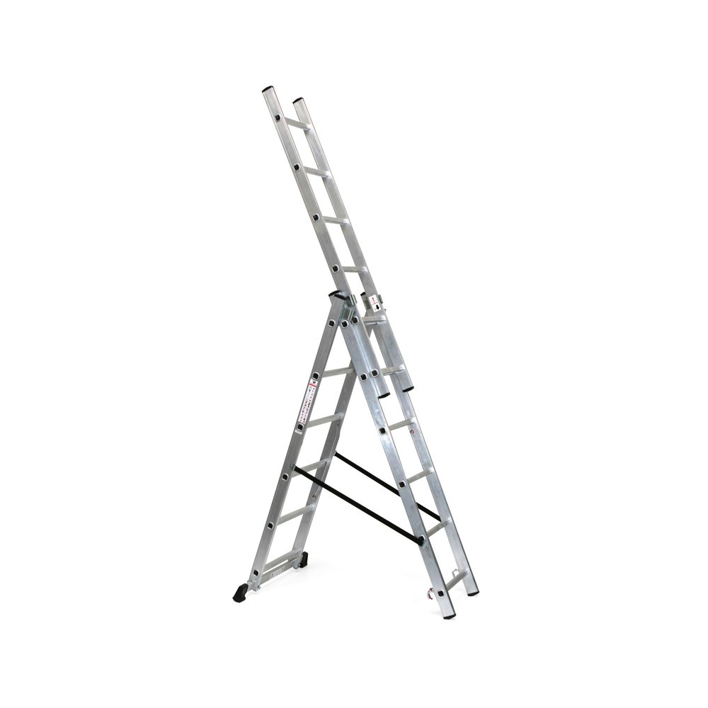 Zdjęcie produktu: Aluminiowa drabina przesuwna BASIC 3 w 1, wysokość robocza 4,86 m