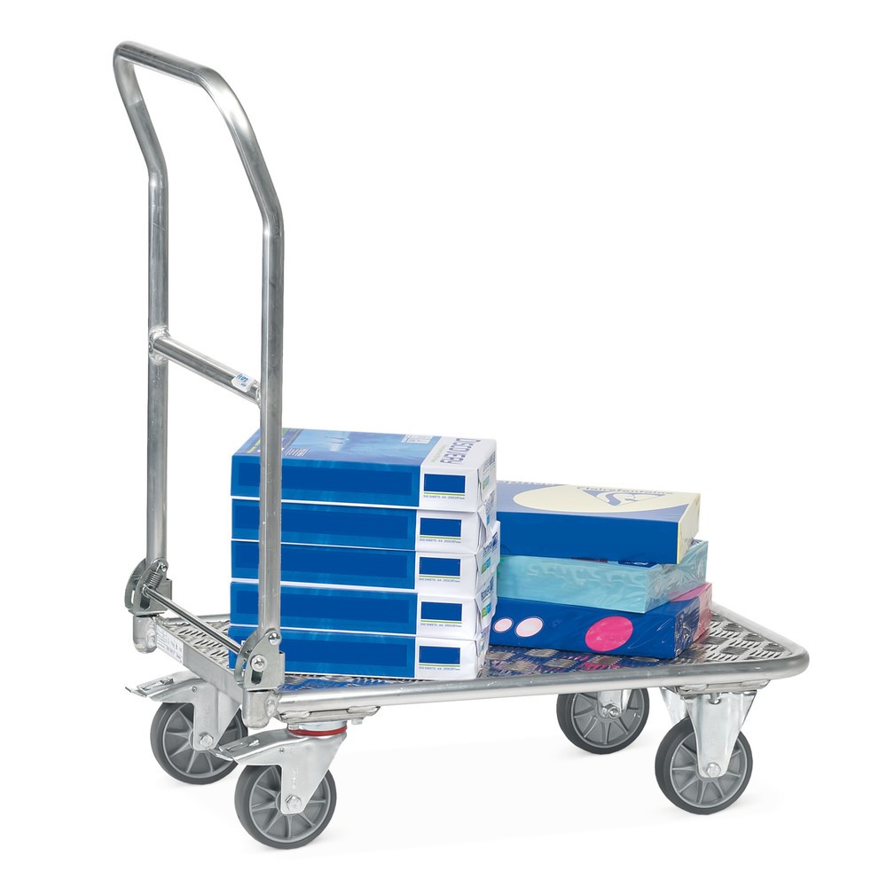 Zdjęcie produktu nr 5: Wózek transportowy fetra® z aluminium, powierzchnia ładunkowa szer. x gł. 600 x 900 mm