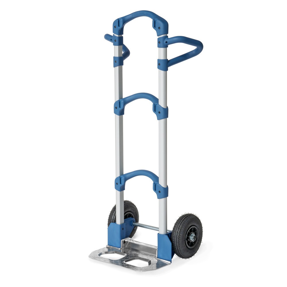 Zdjęcie produktu: Składany aluminiowy wózek transportowy fetra® Wuppi, udźwig 200 kg, szufla szer. x gł. 425 x 165 mm