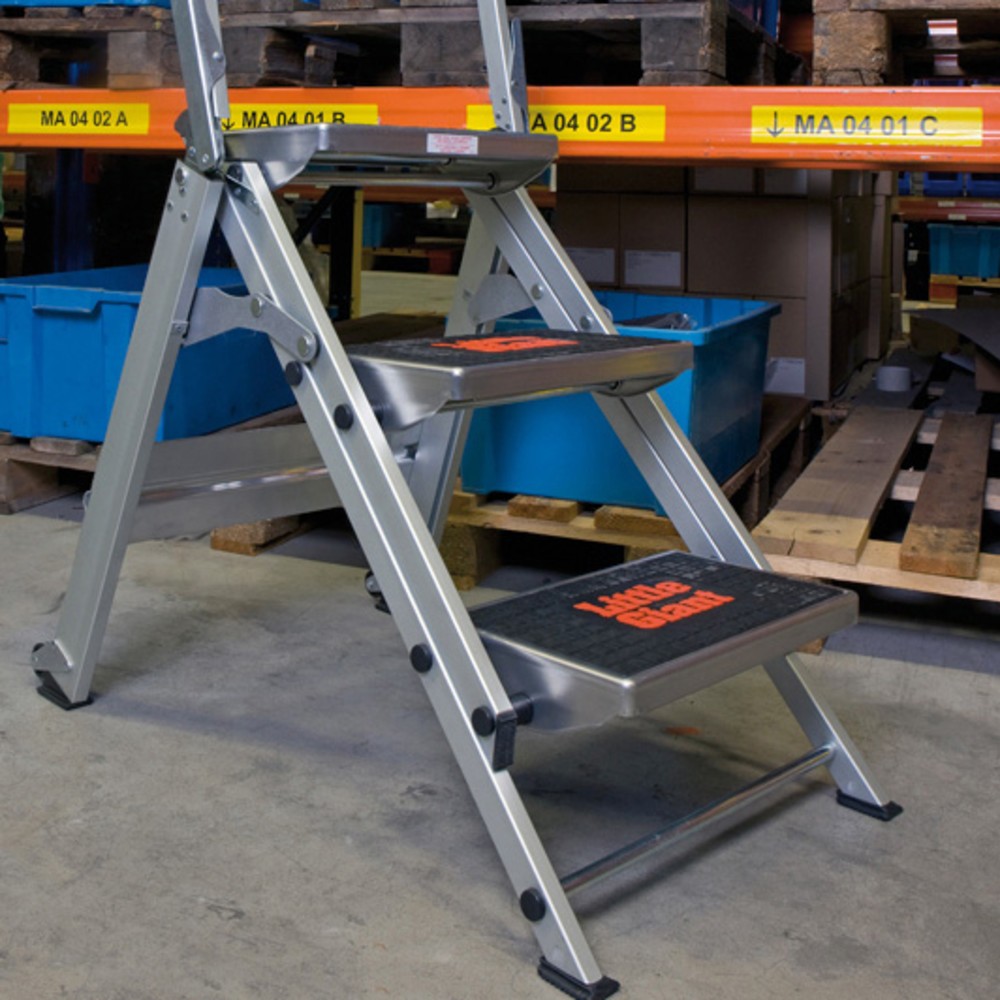Produktabbildung Nr. 2: Aluminium Leiter Brenta, 1-seitig, 3 Stufen
