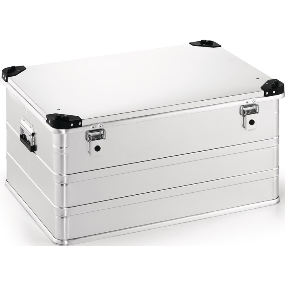 Produktabbildung: Aluminiumbox, mit Klappverschluss und Stapelecken, L782xB585xH410mm 157 l