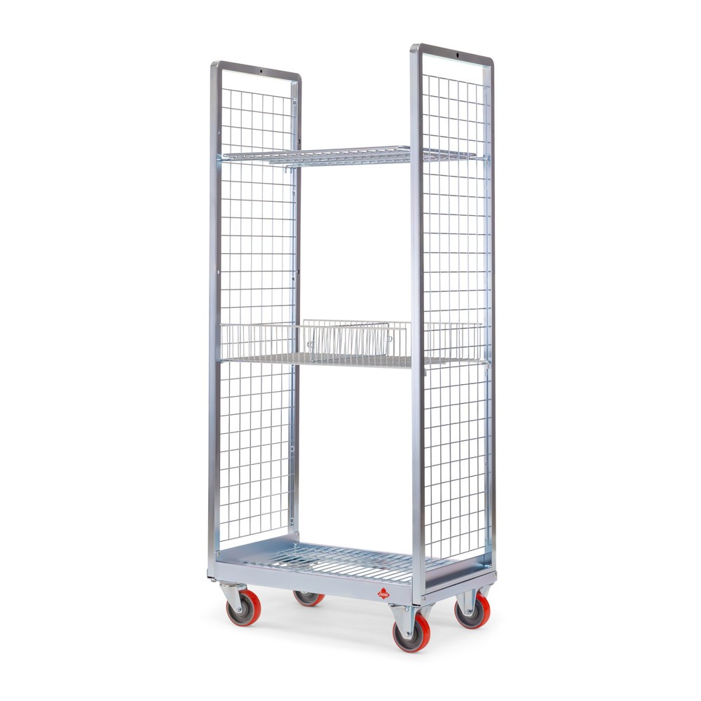N° de l'image du produit 4 : Chariot de préparation des commandes Ameise® AK-S, 2 parois grillagées, HxlxP 1 560 x 405 x 700 mm