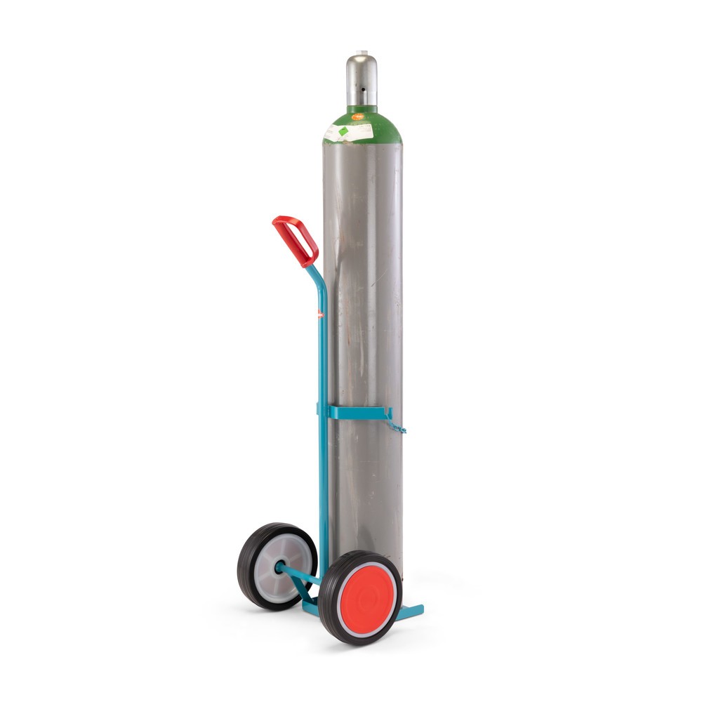 N° de l'image du produit 6 : Ameise® Diable pour bouteilles en acier, pour 1 bouteille de 20-50 litres, bandage plein