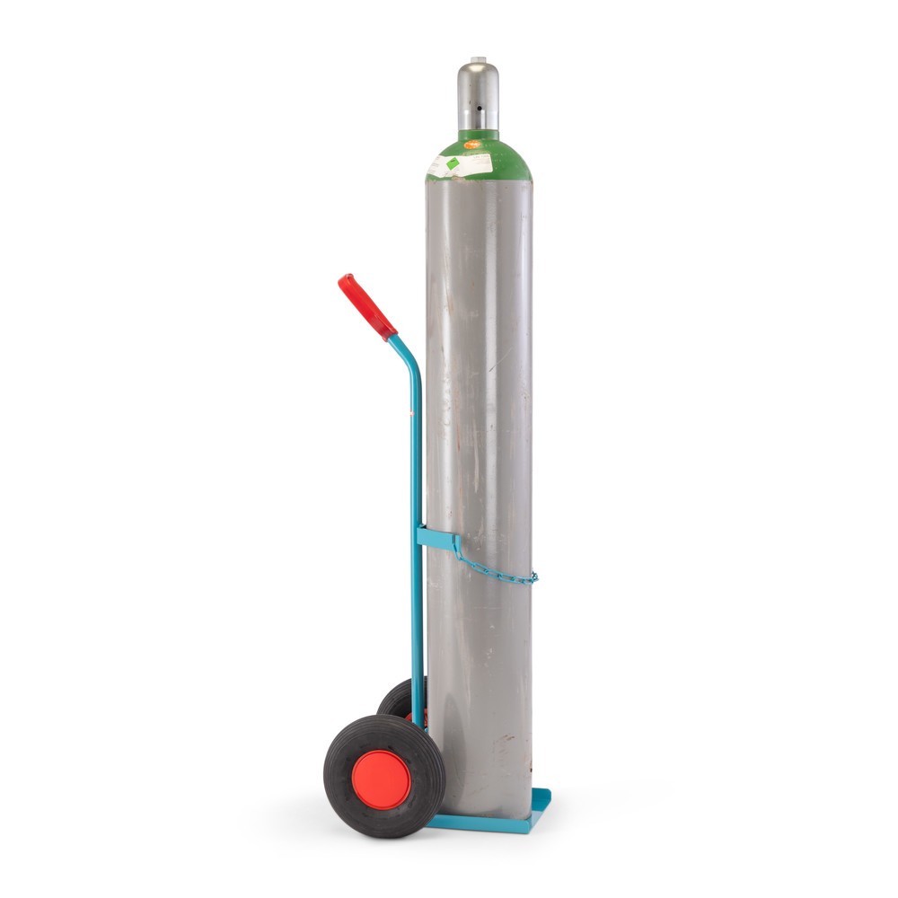 N° de l'image du produit 8 : Ameise® Diable pour bouteilles en acier, pour 1 bouteille de 20-50 litres, pneumatiques gonflables