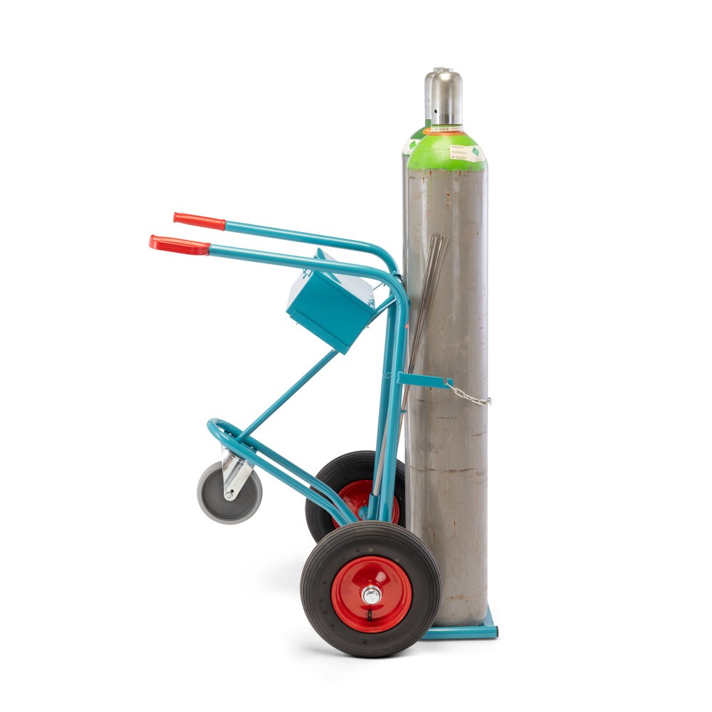 N° de l'image du produit 11 : Ameise® Diable pour bouteilles en acier, pour 2 bouteilles de 40-50 litres, roue stabilisatrice, pneumatiques gonflables