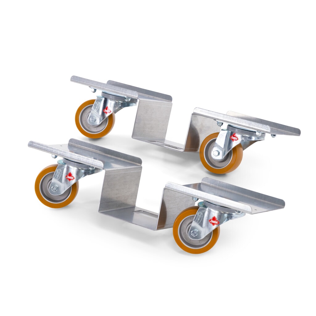 Produktabbildung: Ameise® Europaletten-Roller A-ER1, 2er-Set, Tragkraft 1.000 kg