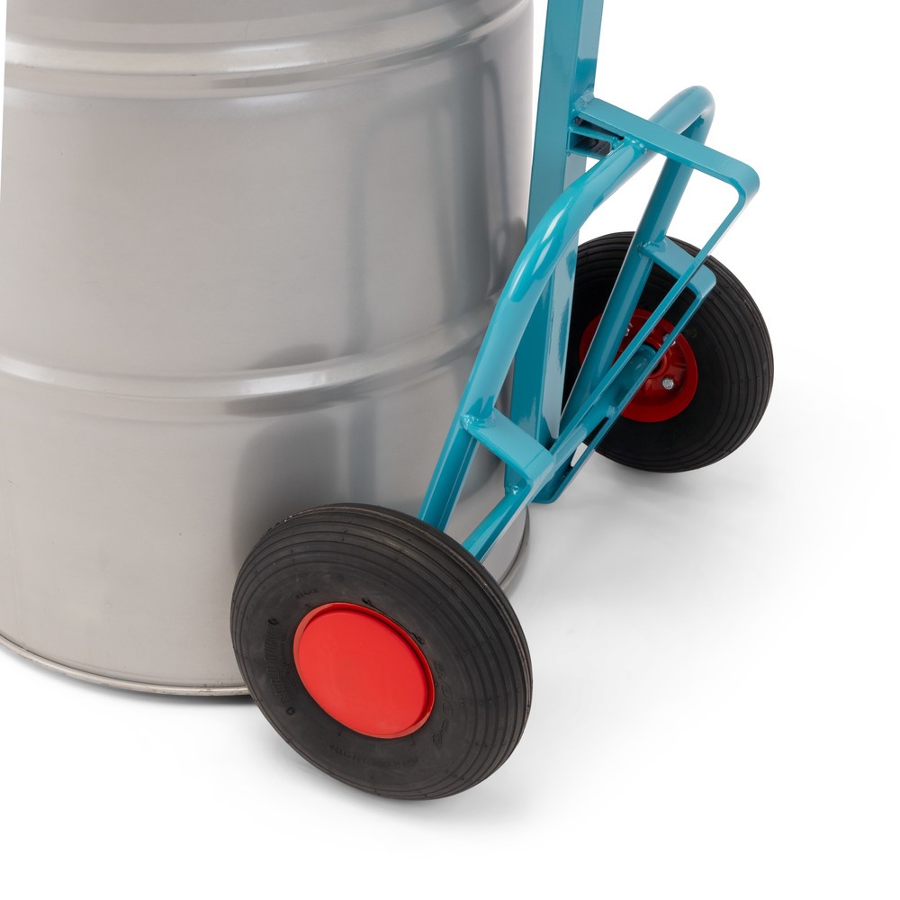 Produktabbildung Nr. 7: Ameise® Fasskarre, für 1x 200-Liter-Fass, Tragkraft 250 kg, Fassrandgreifer, Luft-Bereifung