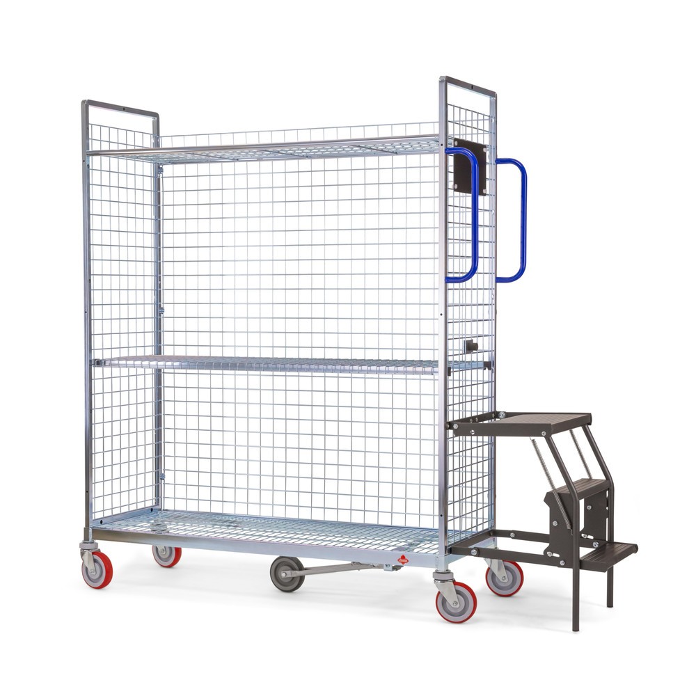 Produktabbildung Nr. 2: Ameise® Kommissionierwagen AK-L, 3 Gitterwände, inkl. 1 Zwischenboden, HxBxT 1.625 x 660 x 935 mm