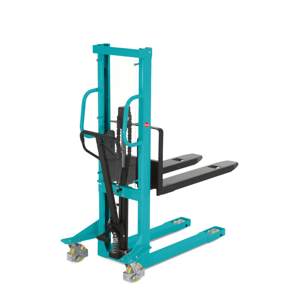 Termékkép: Ameise® PSM 1.0 hidraulikus targonca egytagú emelőoszloppal, 1000 mm emelési magasság, 1000 kg teherbírás