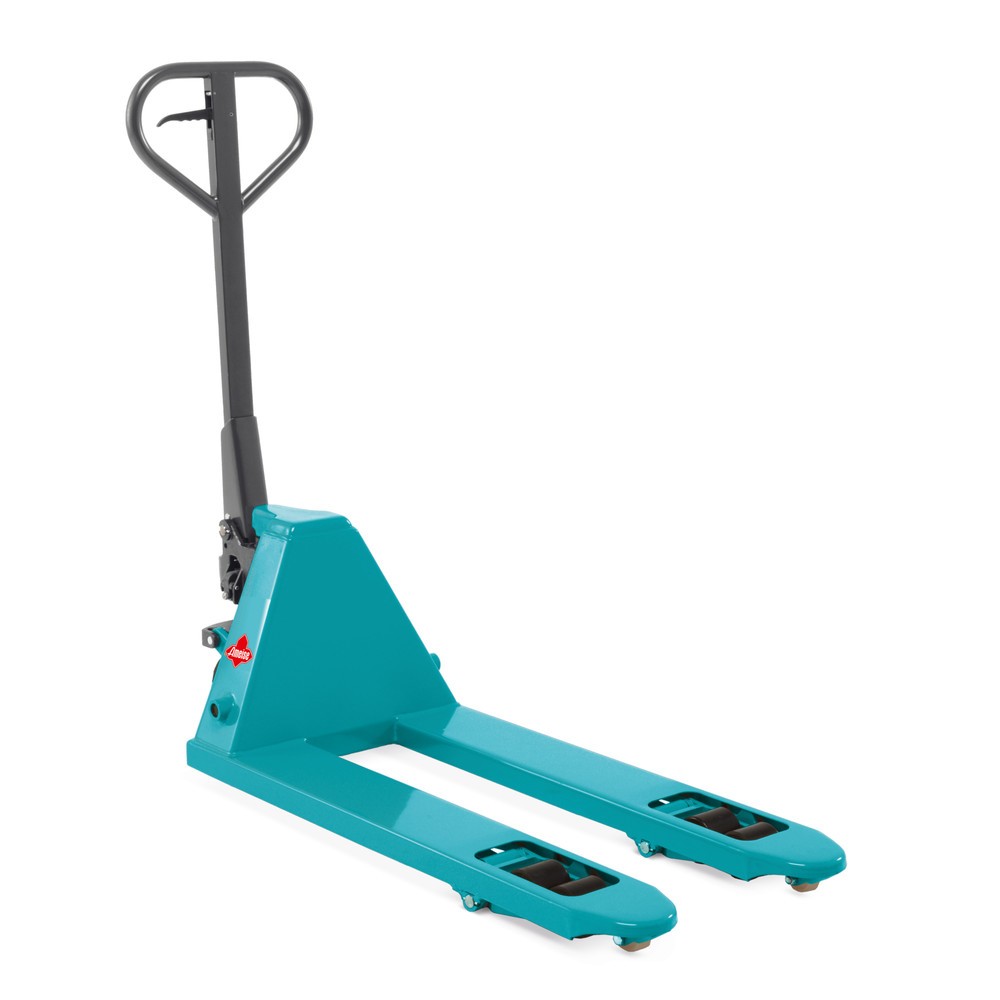 Product image: Ameise® PTM 2.0 hand pallet truck, load capacity 2,000 kg, fork length 800 mm, solid rubber / polyurethane, tandem rollers