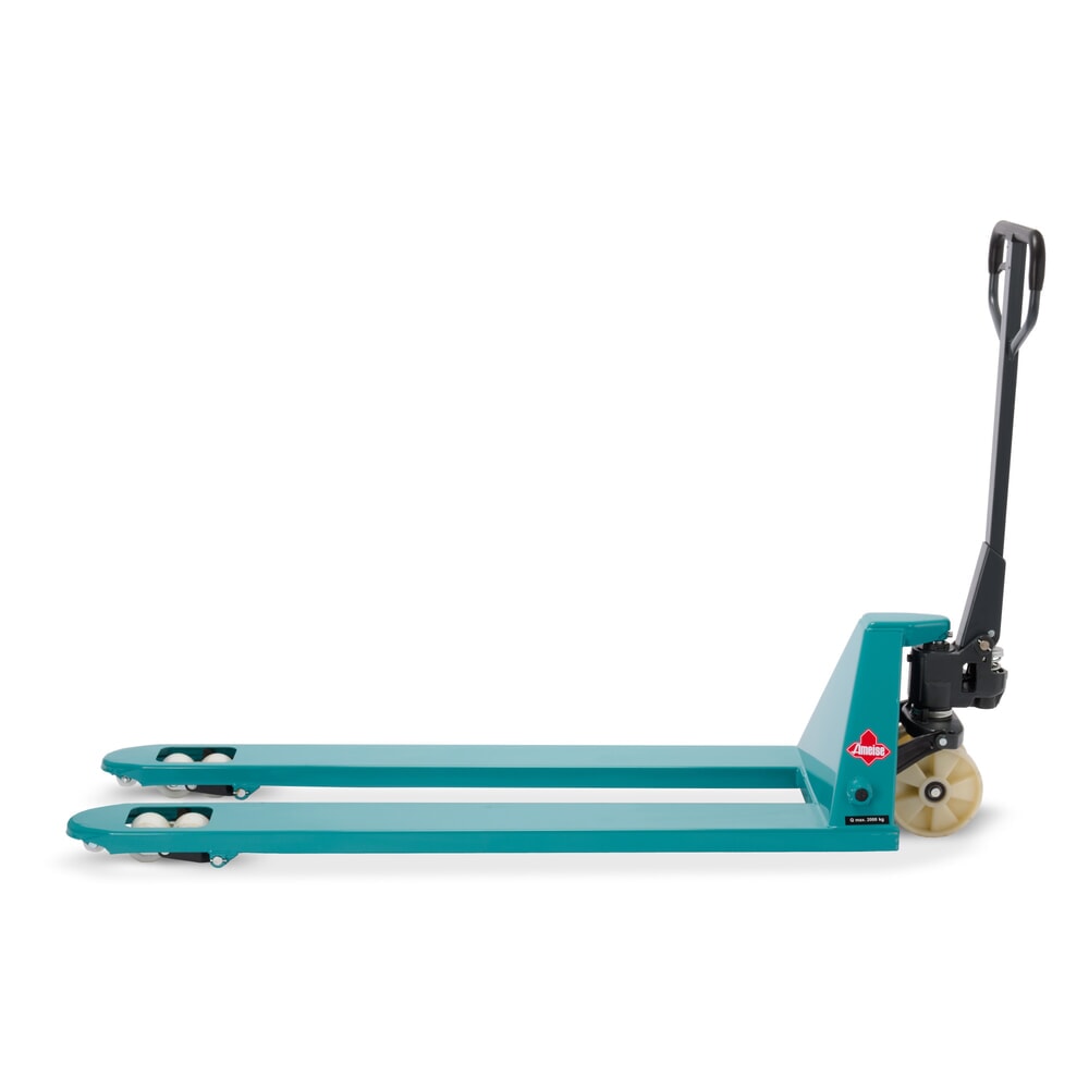 Termékkép száma 7: Ameise® PTM 2.0 kézi emelőkocsi, 2000 kg teherbírás, 1500 mm villahossz, nylon kerekek, tandem görgők