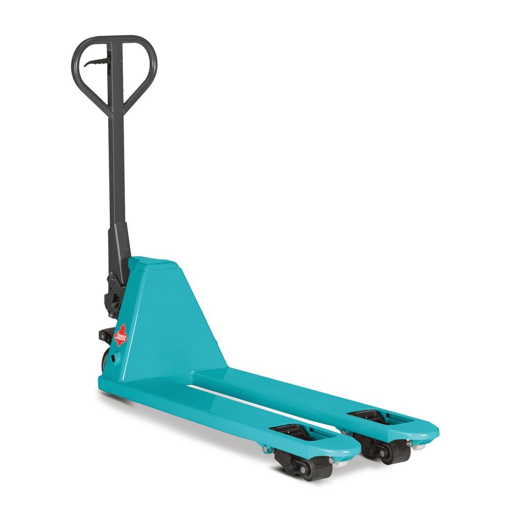 Product image: Ameise® PTM 2.0 narrow hand pallet truck, load capacity 2,000 kg, fork length 1,150 mm, fork width 450 mm, single rollers