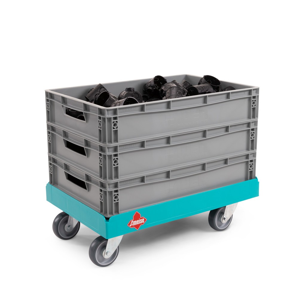 N° de l'image du produit 2 : Ameise® Rouleur de transport Dollar A-TR1, pour bacs empilables Euro lxP 400 x 600 mm, capacité de charge 300 kg