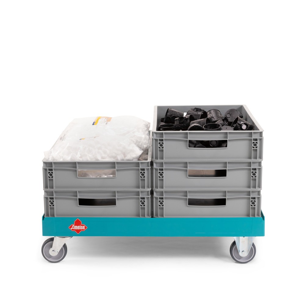 N° de l'image du produit 3 : Ameise® Rouleur de transport Dollar A-TR1, pour bacs empilables Euro lxP 600 x 800 mm, capacité de charge 300 kg