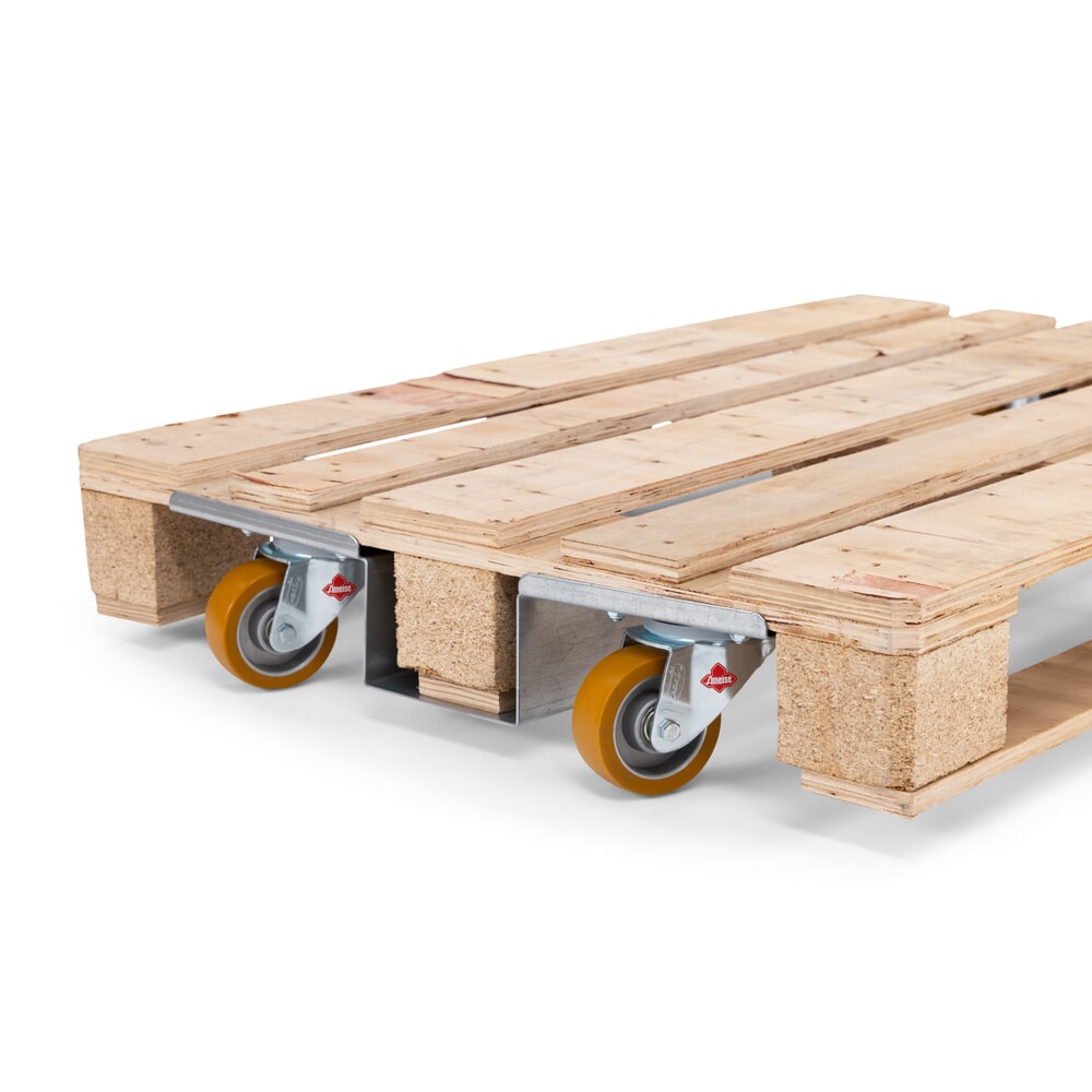 N° de l'image du produit 3 : Ameise® Rouleur de palettes Europe A-ER1, lot de 2, capacité de charge 1 000 kg