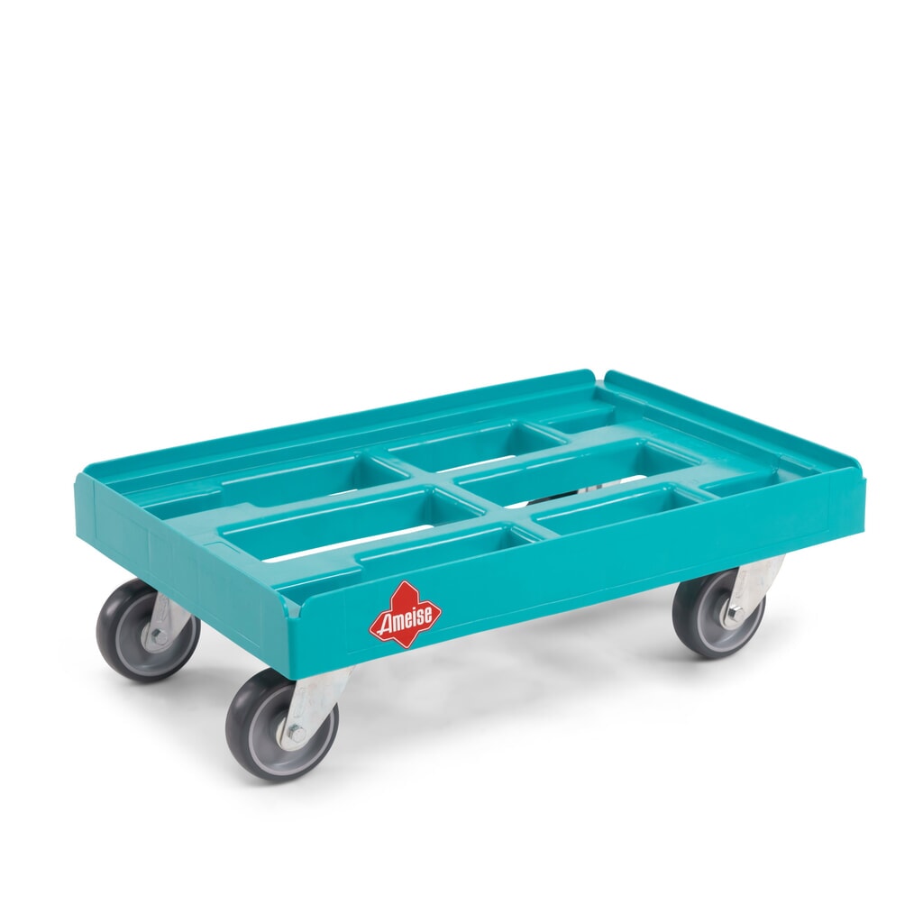 Ameise® Transportroller Dolly A-TR1, für Euro-Stapelbehälter BxT 400 x 600 mm, Tragkraft 300 kg Produktabbildung: Ameise® Transportroller Dolly A-TR1, für Euro-Stapelbehälter BxT 400 x 600 mm, Tragkraft 300 kg
