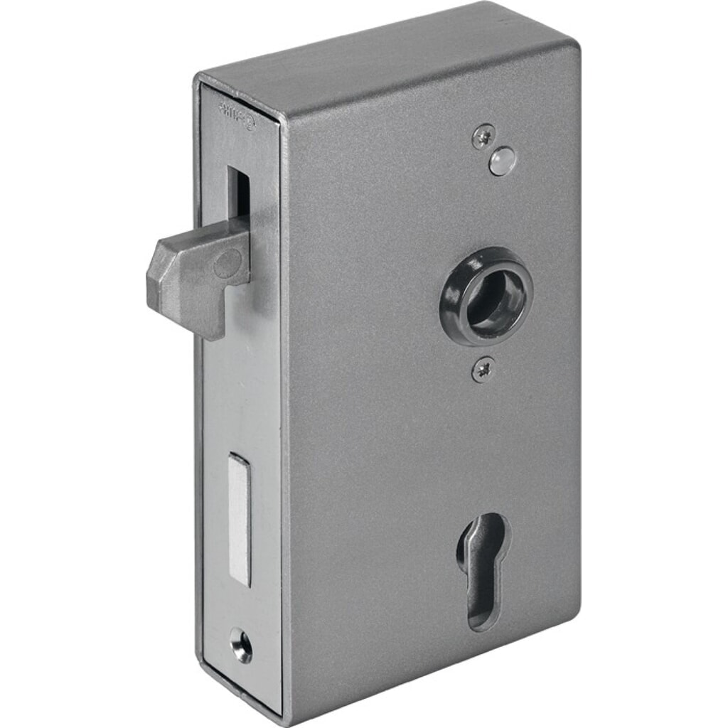 Produktabbildung: AMF Schiebetorschlosskasten 140S, Maß A30xB94xC172 mm, DIN links / rechts, Dornmaß 60 mm