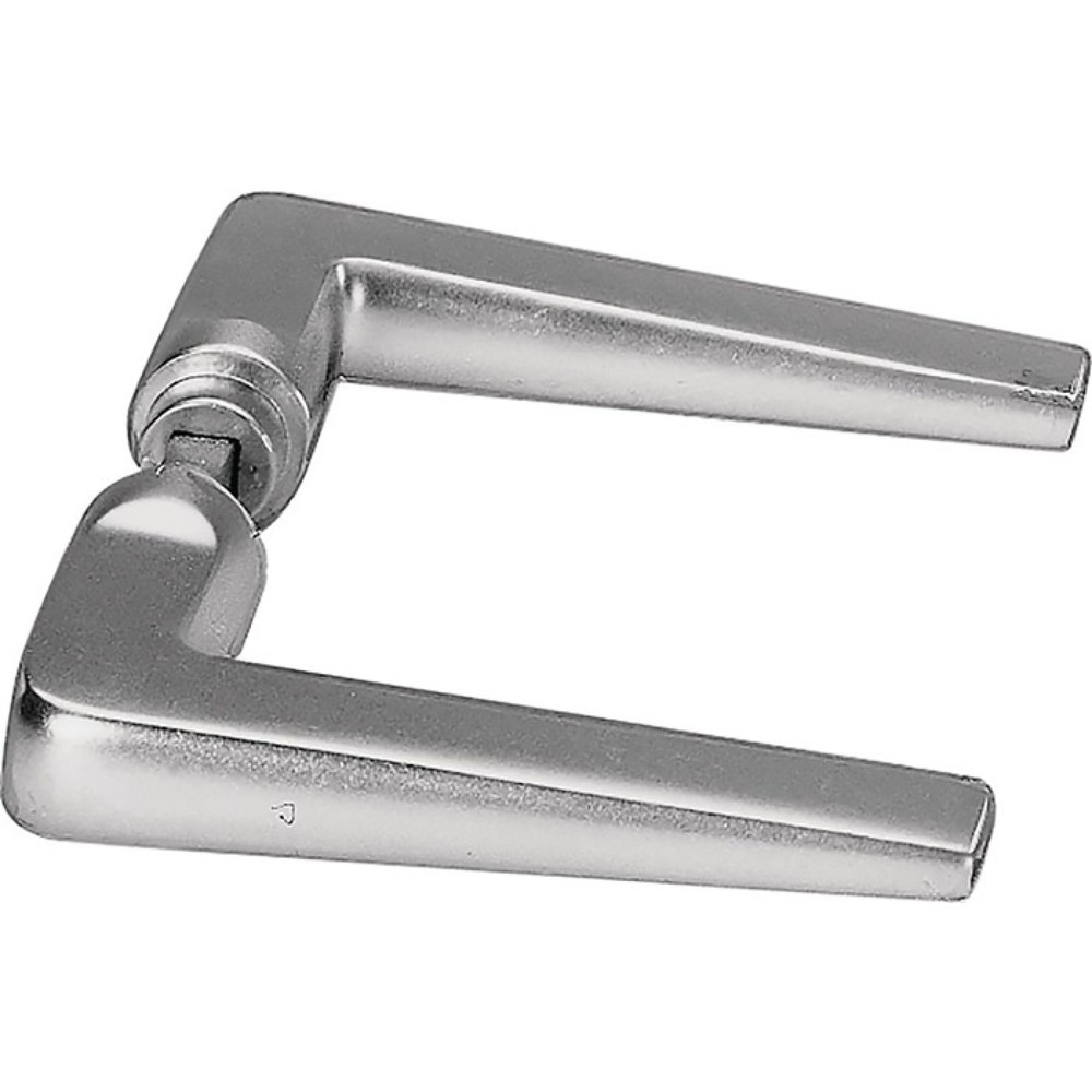 Produktabbildung: AMF Türdrückerpaar 465, ohne Rosetten, Aluminium 105, Vierkantstift 8 mm