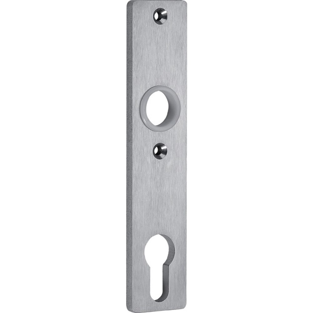 AMF Zylinderkurzschild 427Z, PZ, Edelstahl matt, 72 mm Produktabbildung: AMF Zylinderkurzschild 427Z, PZ, Edelstahl matt, 72 mm