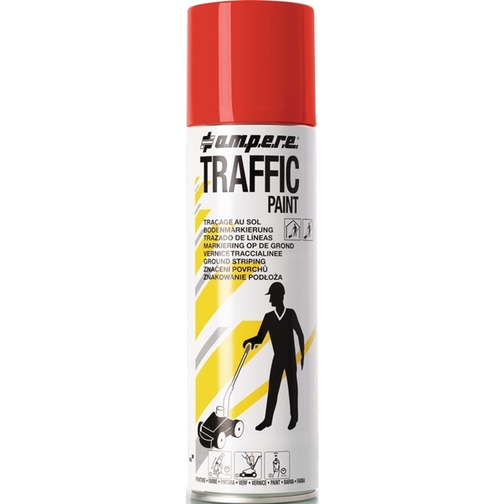 Produktabbildung: A.M.P.E.R.E. Bodenmarkierspray TRAFFIC PAINT, rot, 500 ml