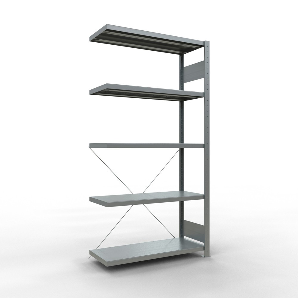 Produktabbildung Nr. 1: Anbaufeld für SCHULTE Komplettpaket Fachbodenregal Stecksystem, Fachlast 250 kg, HxBxT 2.000 x 1.000 x 400 mm