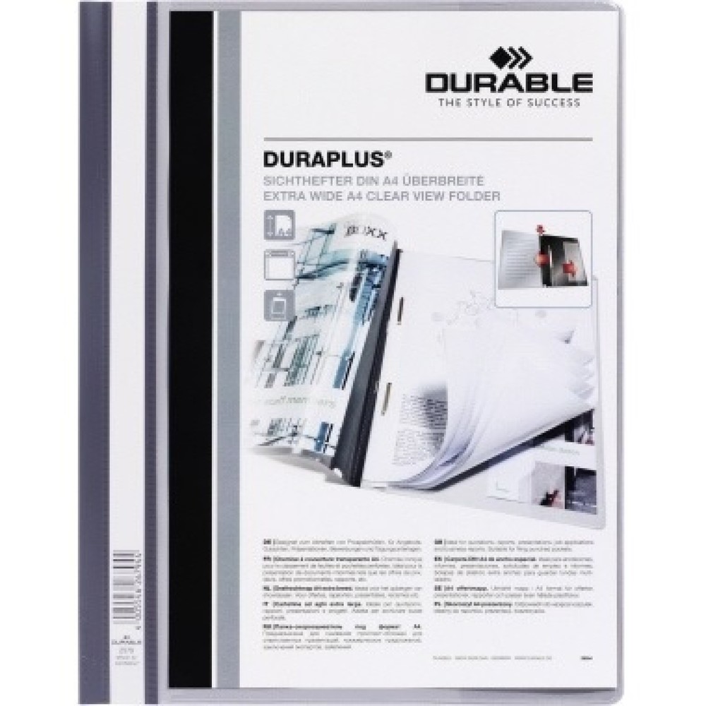 Produktabbildung: DURABLE Angebotshefter DURAPLUS 257910 DIN A4 PP grau