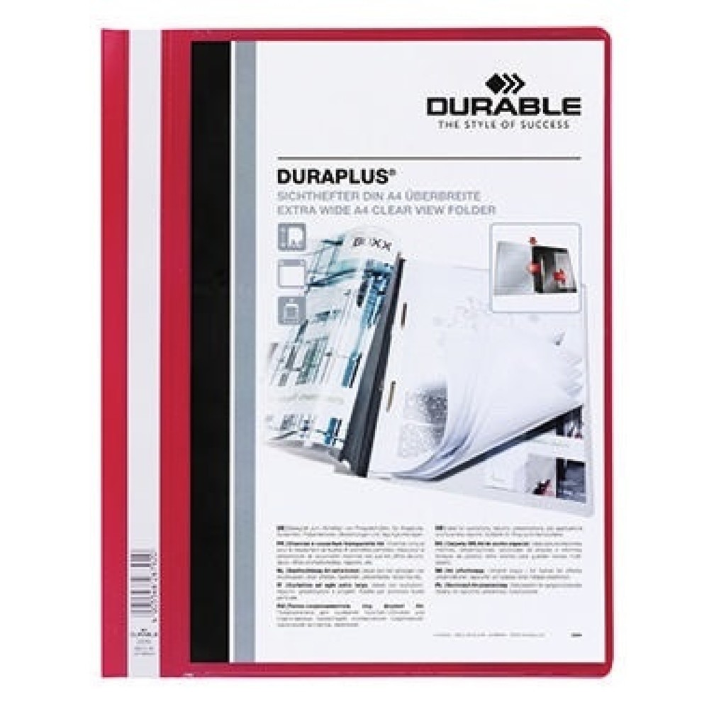 Produktabbildung Nr. 1: DURABLE Angebotshefter DURAPLUS 257903 DIN A4 PP rot