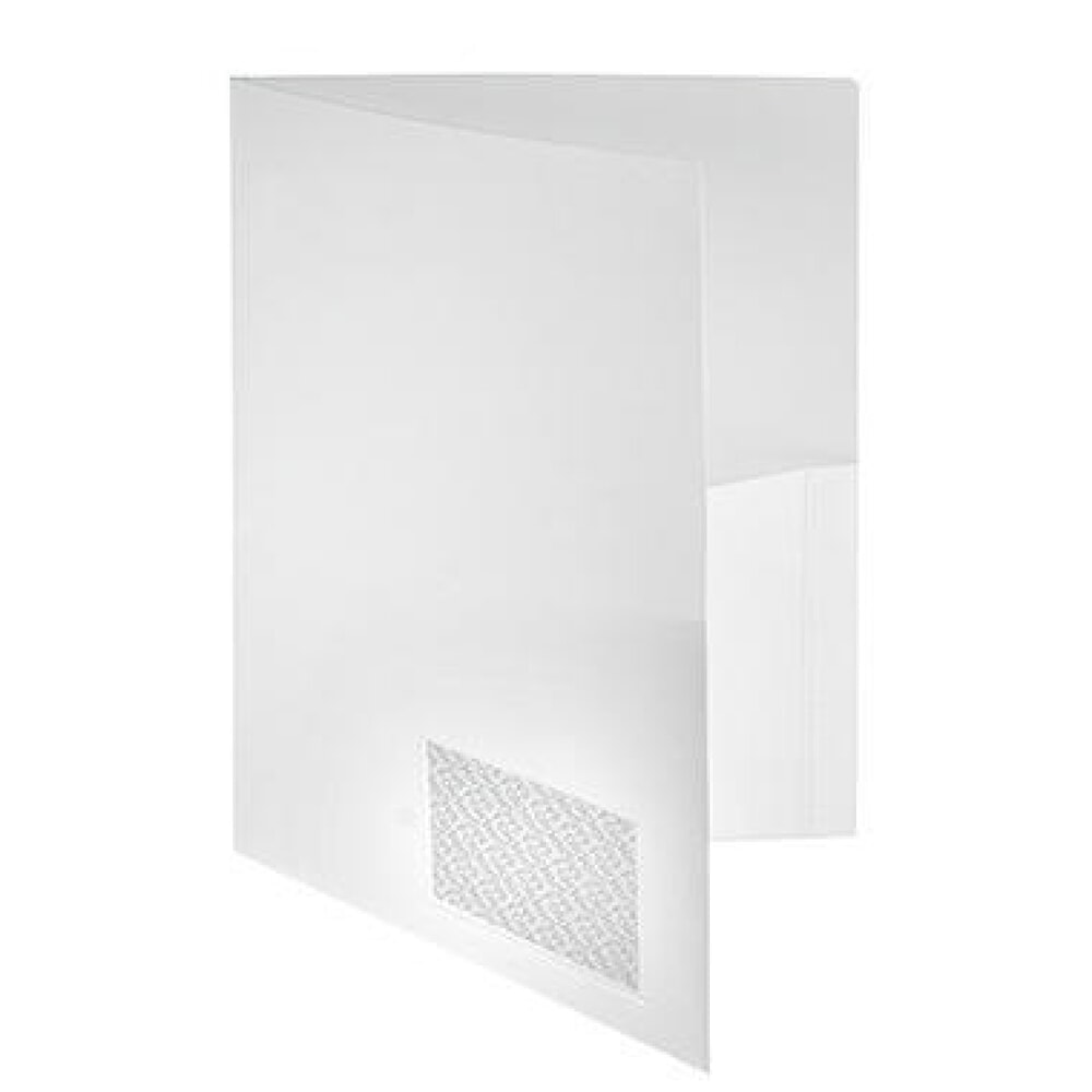 Produktabbildung: FolderSys Broschürenmappe 10008-10 DIN A4 PP Klarsichttasche weiß