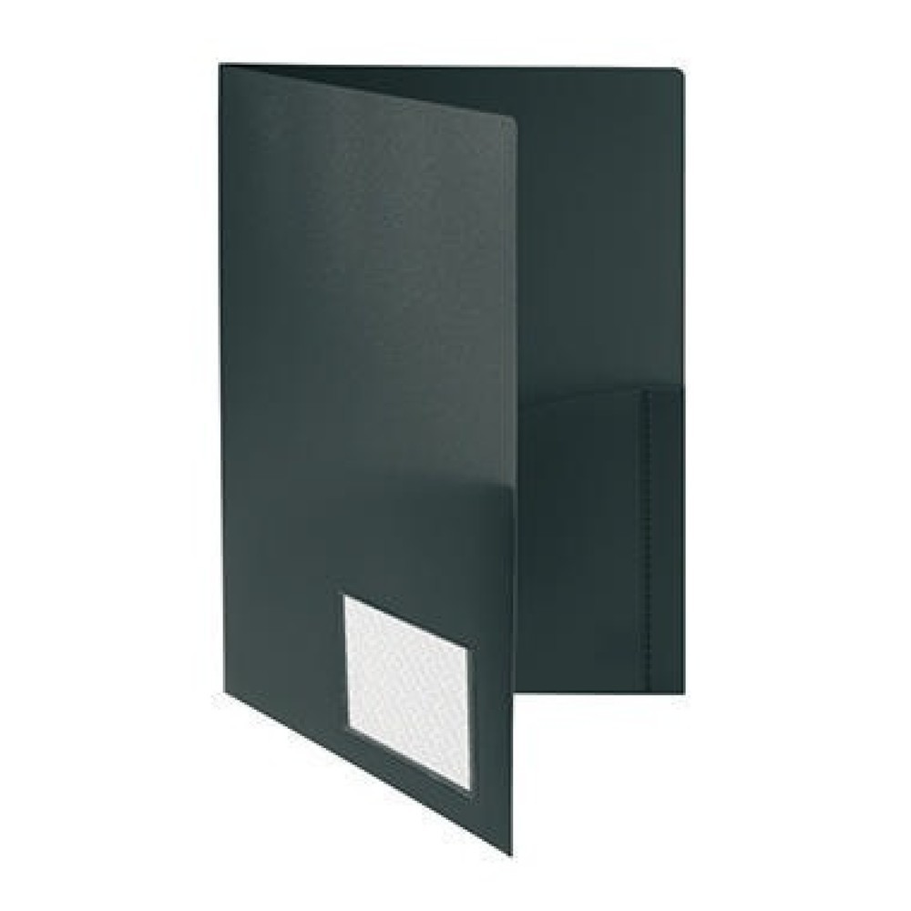 Produktabbildung: FolderSys Broschürenmappe 10008-30 DIN A4 PP Klarsichttasche schwarz