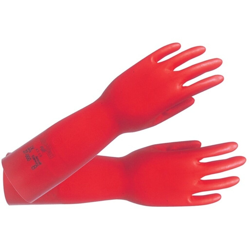 Ansell Chemikalienhandschuhe AlphaTec Sol-Vex 37-900, Größe 10 rot, EN 388, EN 374, ISO 9001 Produktabbildung Nr. 1: Ansell Chemikalienhandschuhe AlphaTec Sol-Vex 37-900, Größe 10 rot, EN 388, EN 374, ISO 9001